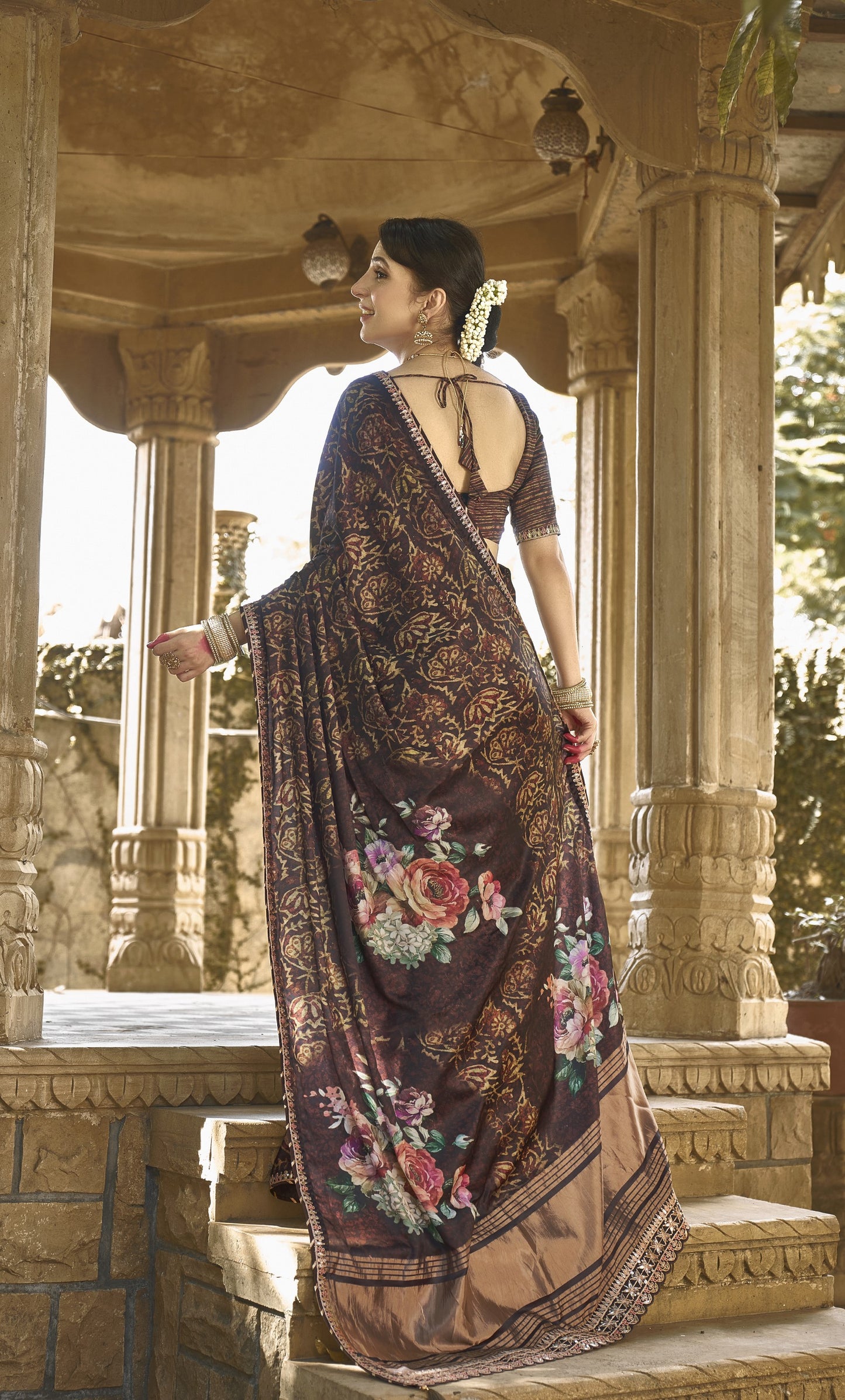Brown Gajri Silk