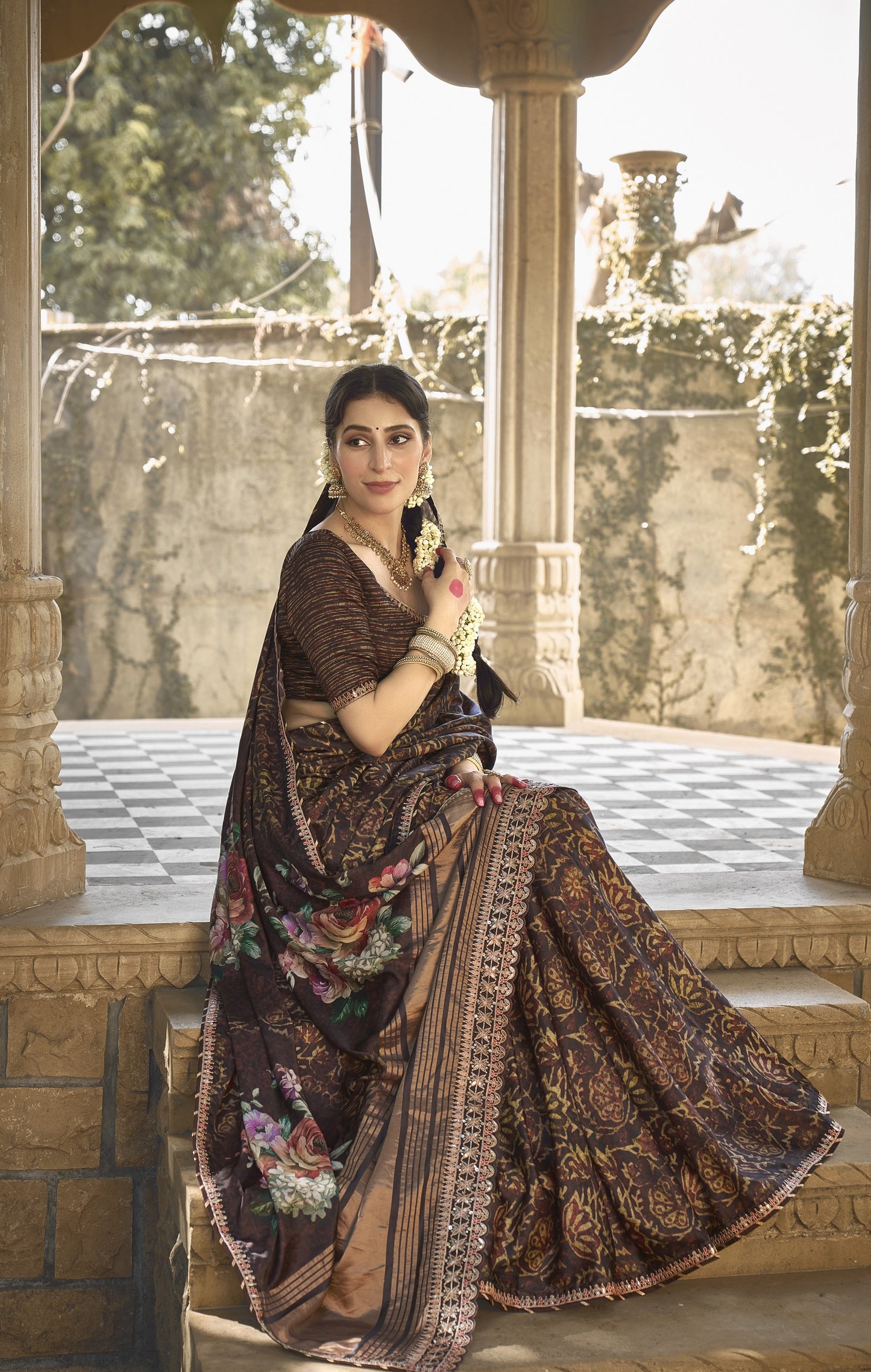 Brown Gajri Silk