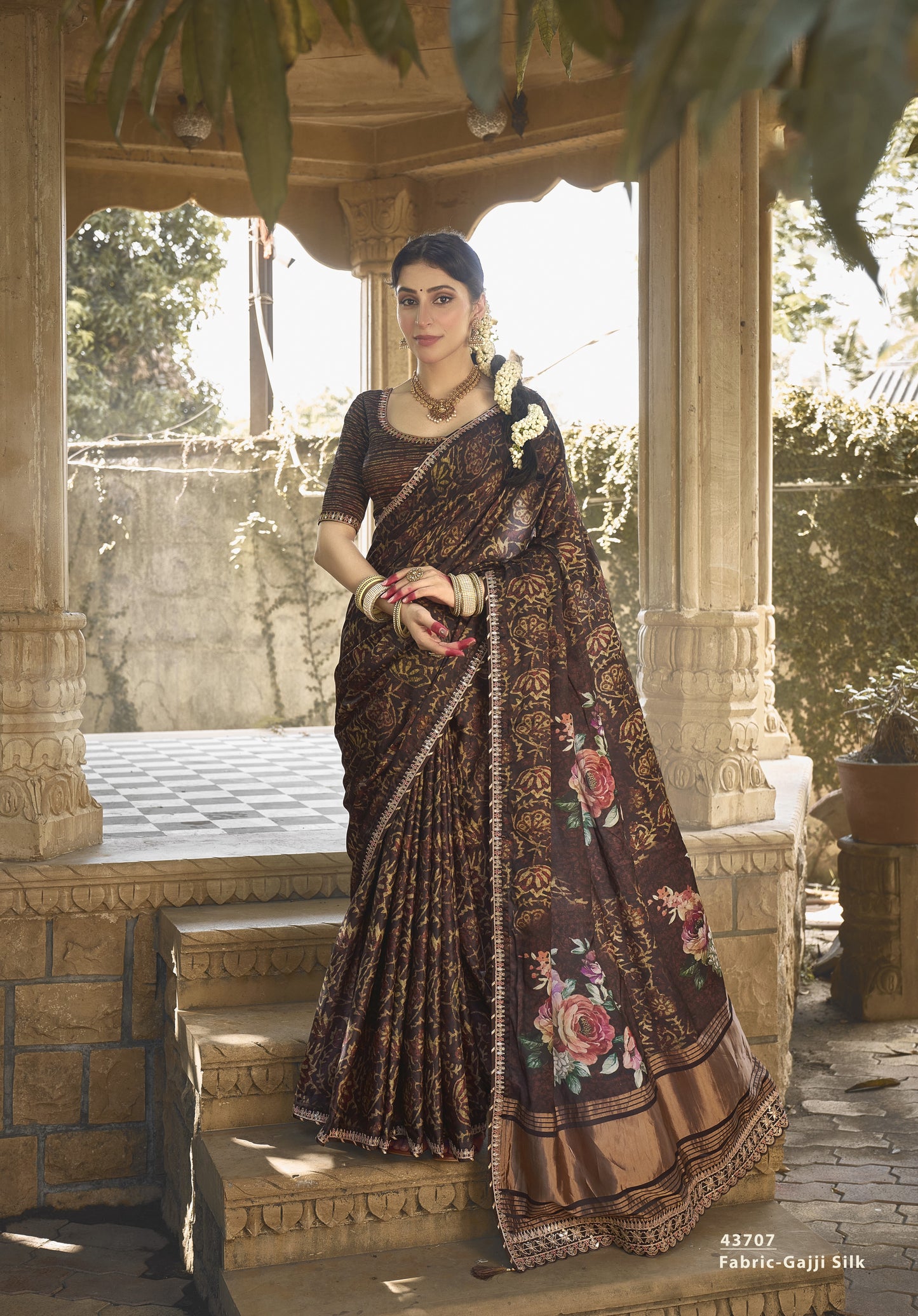 Brown Gajri Silk