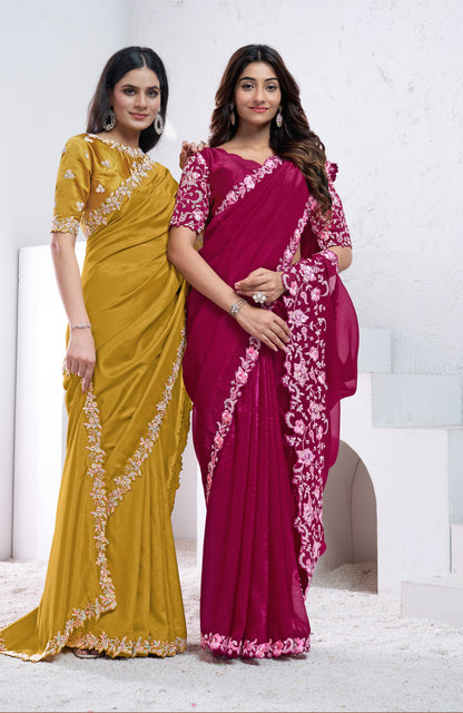 Pink Crepe Silk
