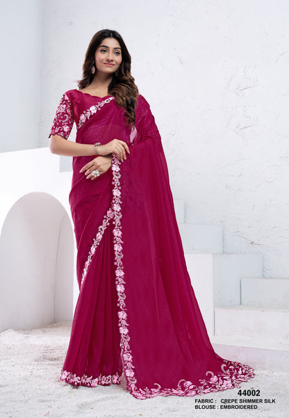 Pink Crepe Silk