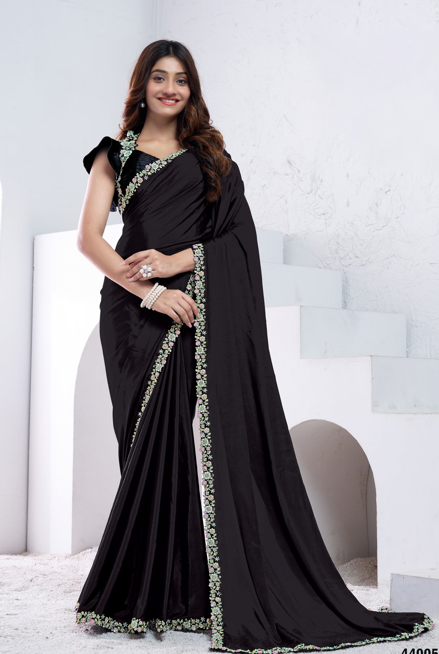 Black Crepe Silk