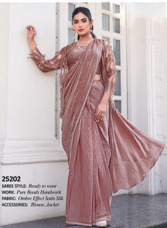 Pyaji Ombre Saree