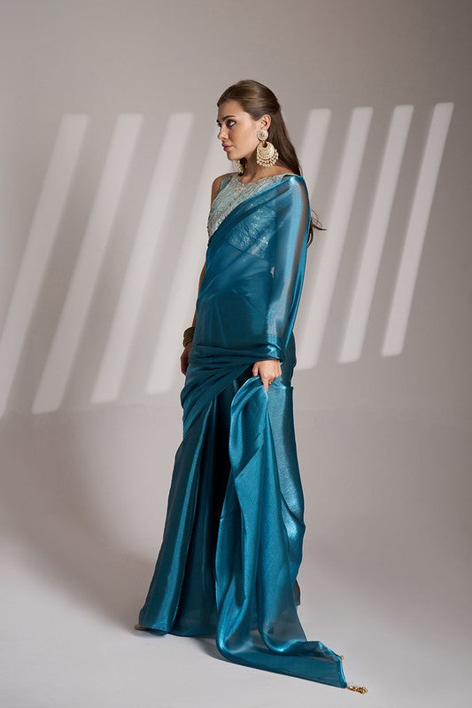 Blue Designer Saree