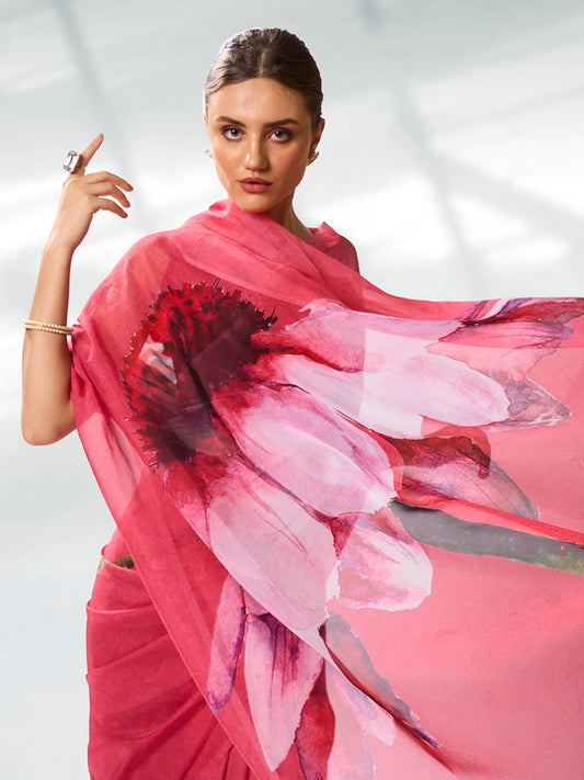 Red Organza Silk