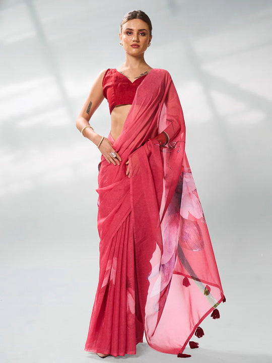 Red Organza Silk