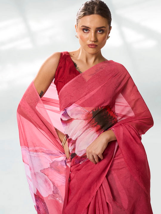 Red Organza Silk