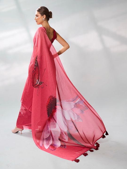 Red Organza Silk