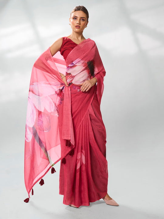 Red Organza Silk