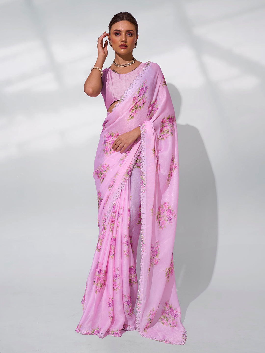 Pink Organza Silk