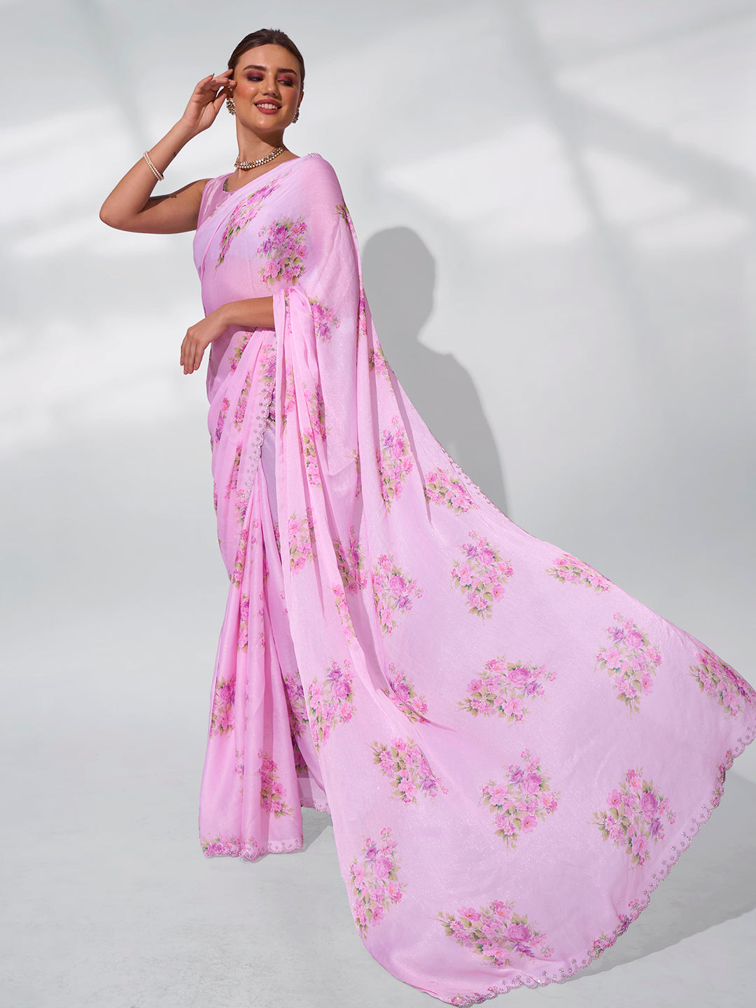 Pink Organza Silk