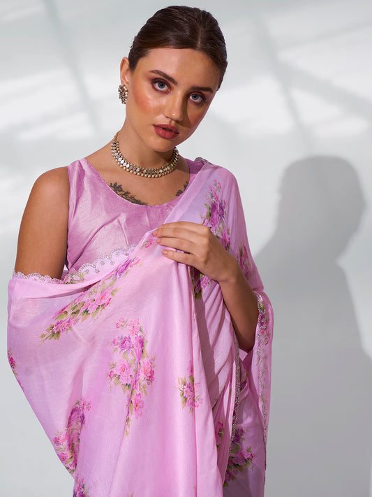 Pink Organza Silk