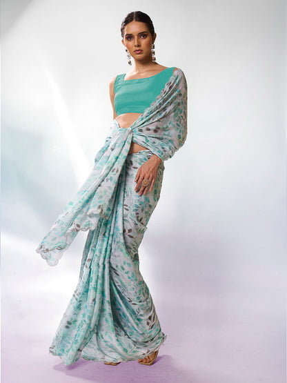 Sea Green Organza