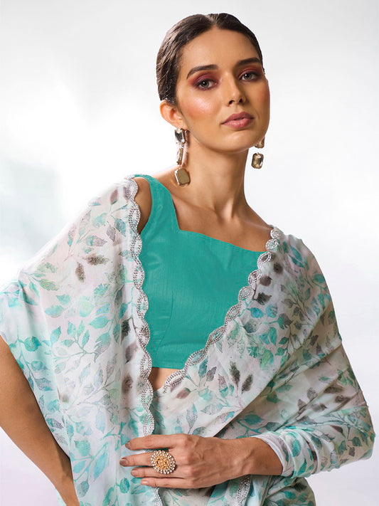 Sea Green Organza